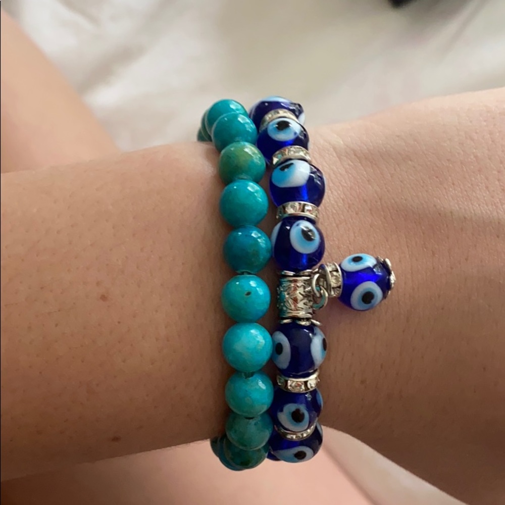Beautiful beaded bracelets from Thailand.